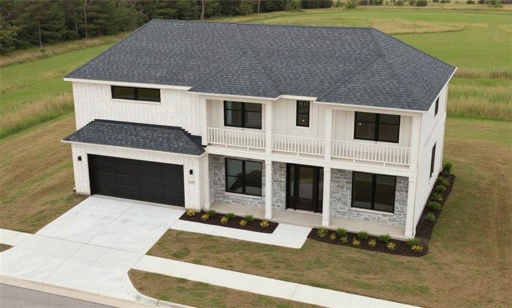 Front exterior of a new home in , Buford, GA, highlighting curb appeal (Image 5).