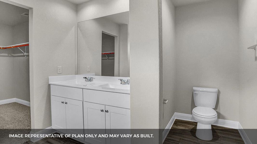 Furnished interior view inside a new home in Prairie Lakes, Buda (Image 7).