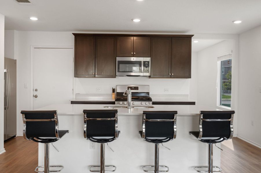 Furnished interior view inside a new home in Stoney Ridge, Del Valle (Image 18). Furnished interior view inside a new home in Stoney Ridge, Del Valle (Image 18).