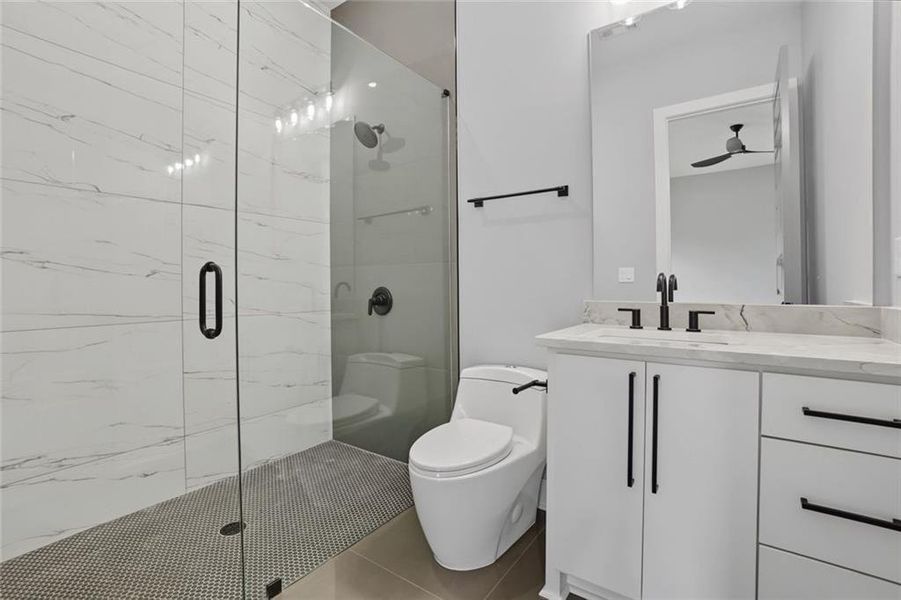 Furnished interior view inside a new home in , Marietta (Image 53).