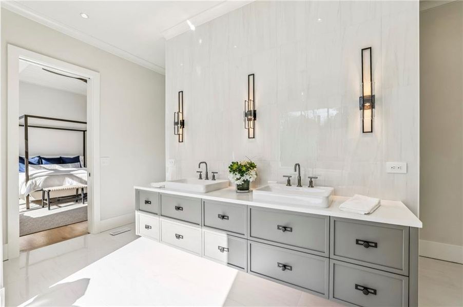 Furnished interior view inside a new home in , Atlanta (Image 10).