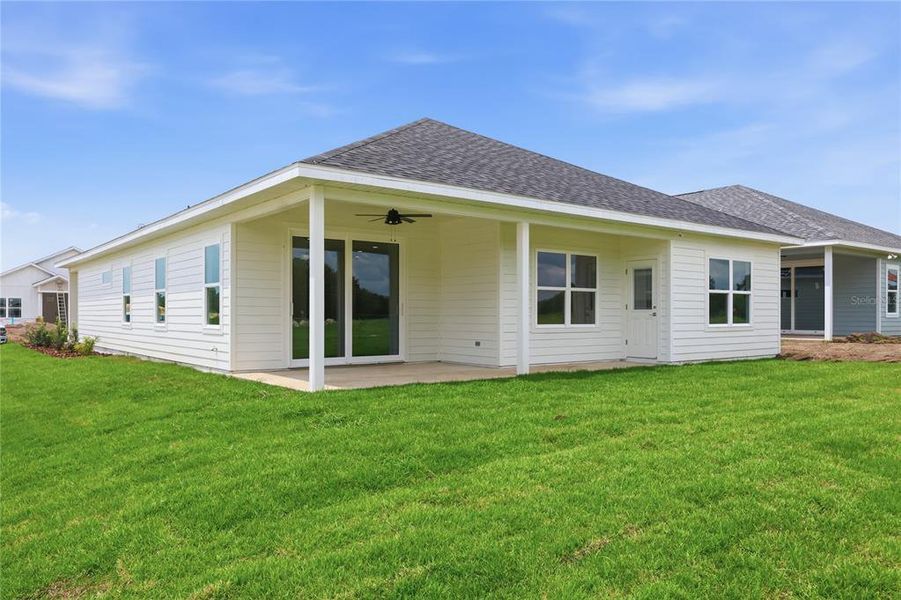 Exterior details and patio area of a home in , Newberry (Image 21).