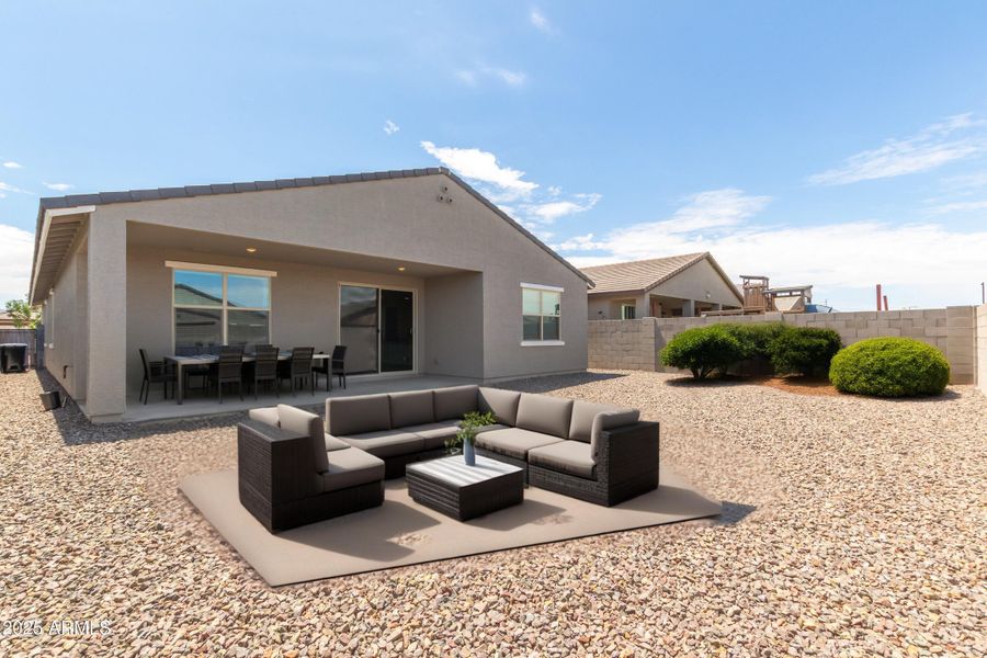 Backyard - Virtually staged