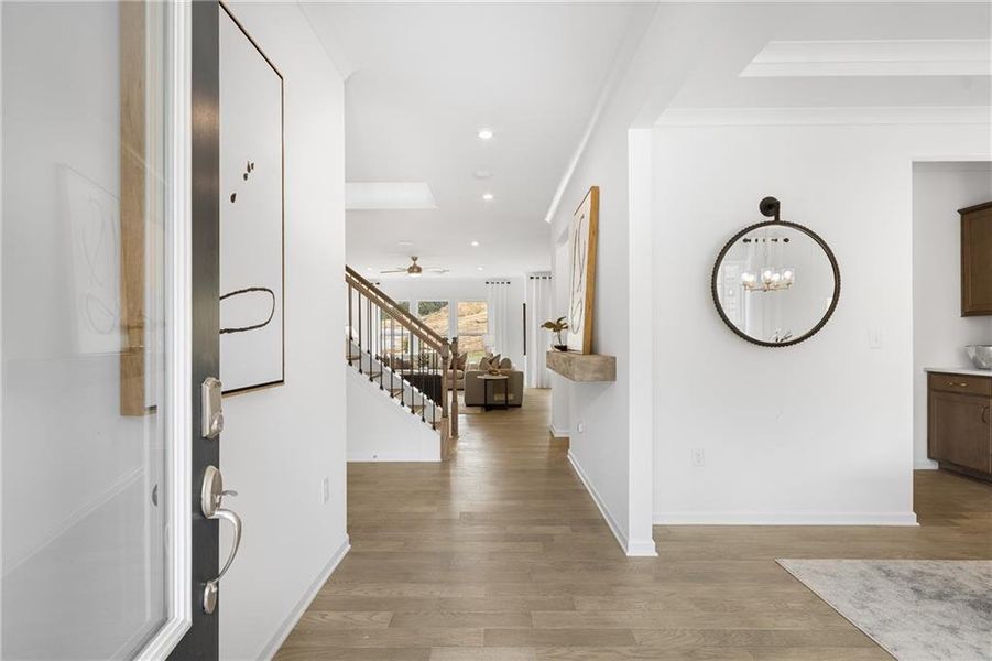 Furnished interior view inside a new home in Sierra Creek, Hoschton (Image 14).