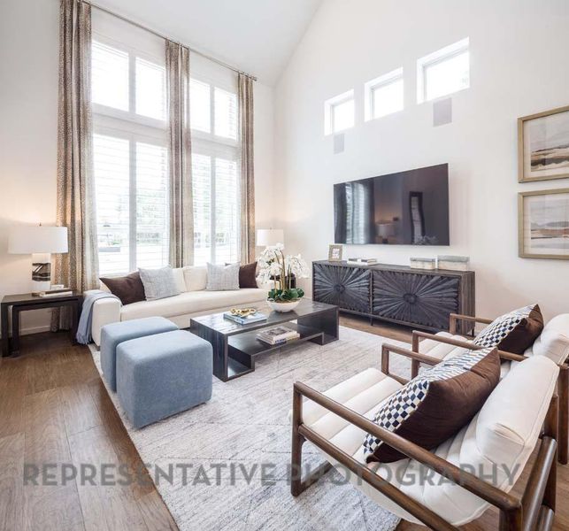 Furnished interior view inside a new home in , Cypress (Image 8).