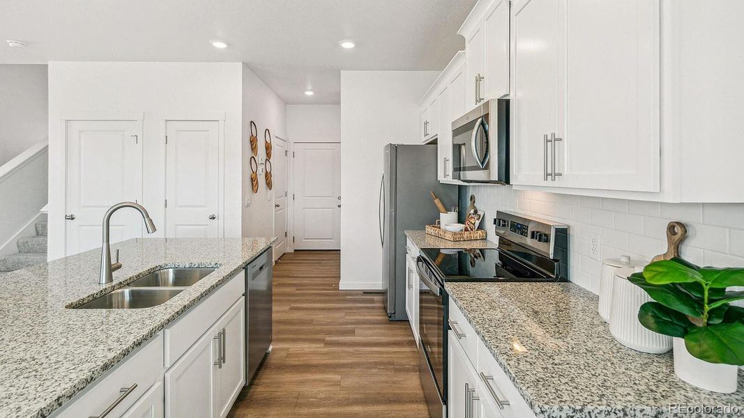 Furnished interior view inside a new home in The Ridge at Lorson Ranch, Colorado Springs (Image 5).