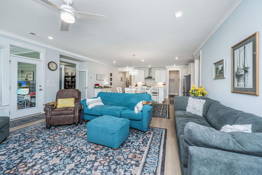 Furnished interior view inside a new home in The Enclave at French Quarter Creek, Huger (Image 13). Furnished interior view inside a new home in The Enclave at French Quarter Creek, Huger (Image 13).