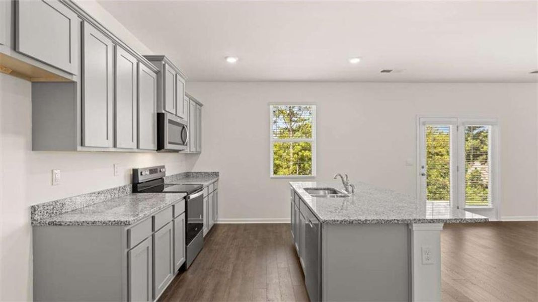 Furnished interior view inside a new home in Locust Grove Station - Cedar Ridge, Locust Grove (Image 14).