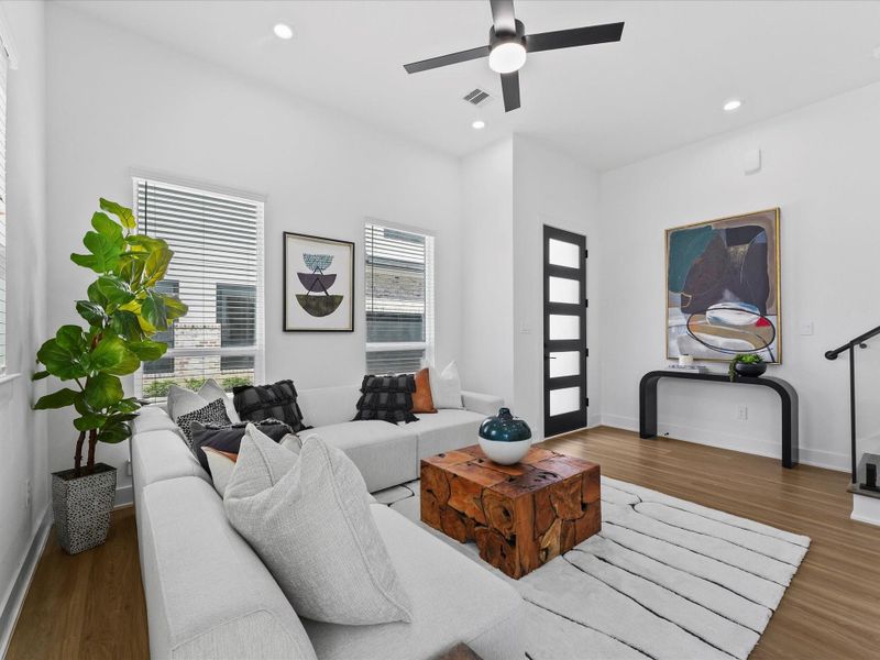 Furnished interior view inside a new home in , Houston (Image 17).