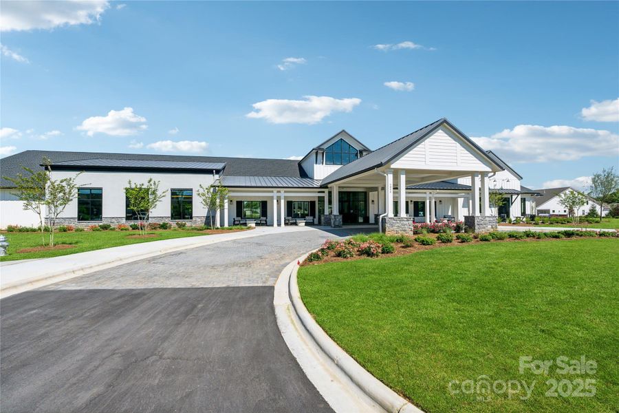 Front exterior of a new home in Cresswind Wesley Chapel, Monroe, NC, highlighting curb appeal (Image 20).