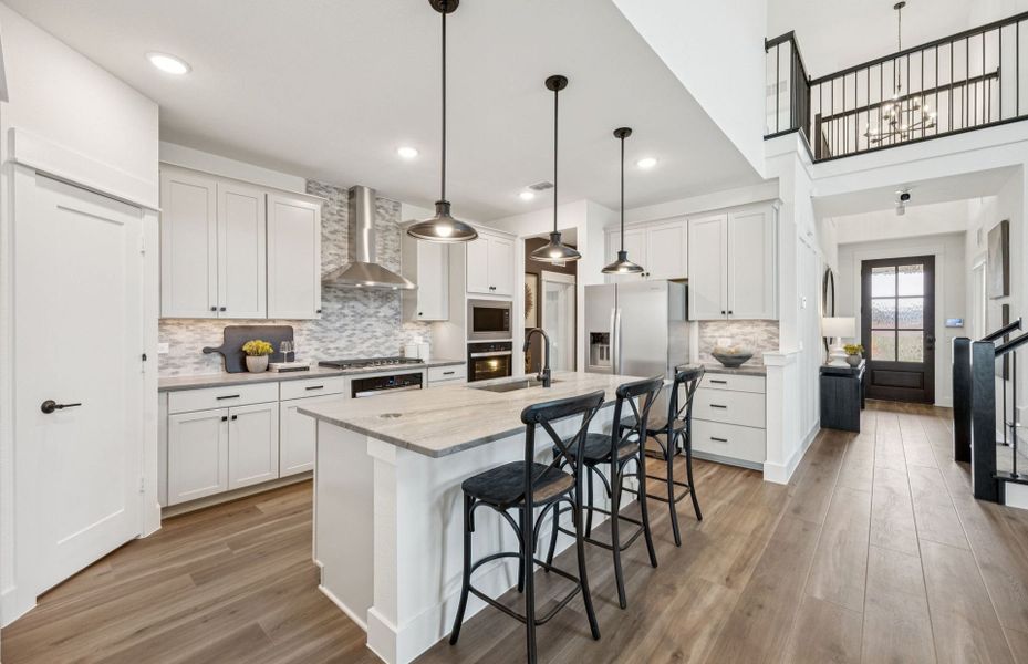 Representative furnished interior of a home built from the Rainier by Pulte Homes in Ribbonwood, Aubrey (Image 18).