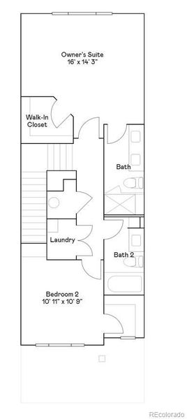 2D floor plan layout of this home in Parterre, Thornton, CO (Image 3).
