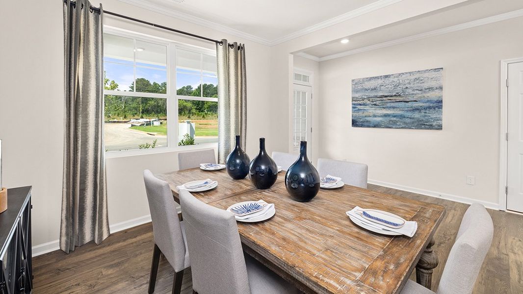 Representative furnished interior of a home built from the GALEN by D.R. Horton in Parkside at Carter Grove, Cartersville (Image 6).