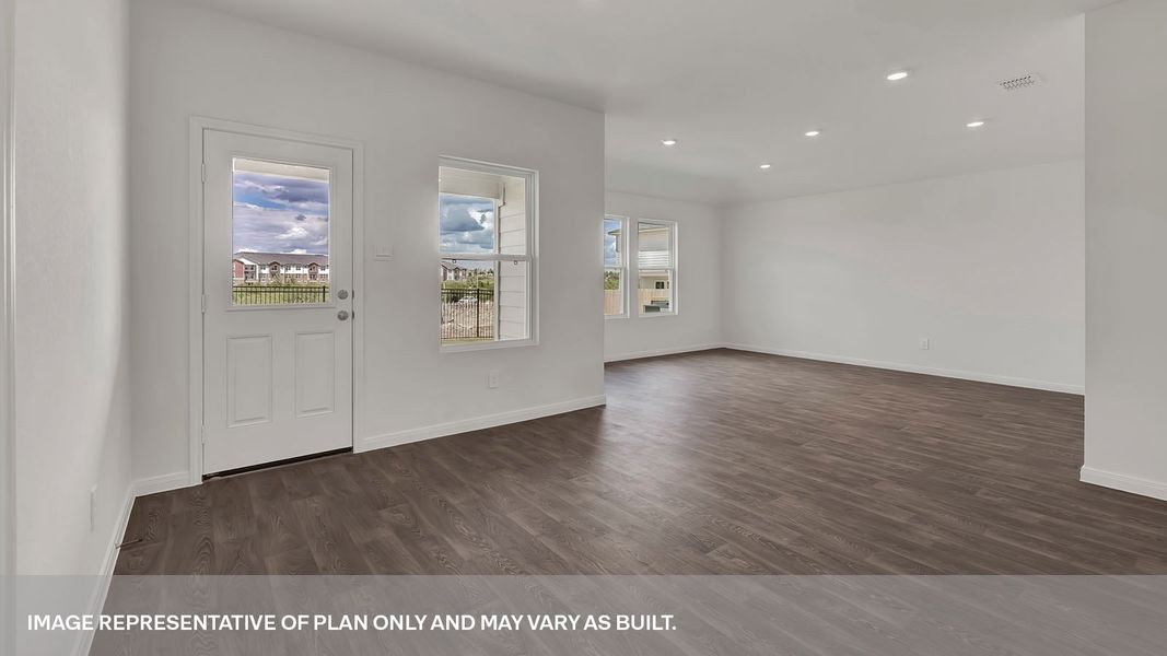 Spacious, unfurnished interior of a new home in Trace, San Marcos (Image 15). Spacious, unfurnished interior of a new home in Trace, San Marcos (Image 15).
