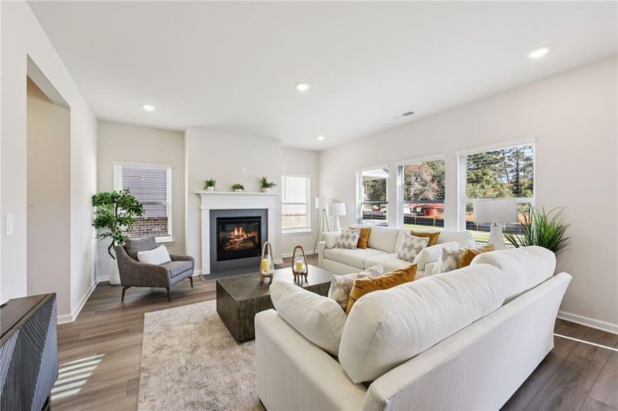 Furnished interior view inside a new home in Westmont Preserve, Powder Springs (Image 7).
