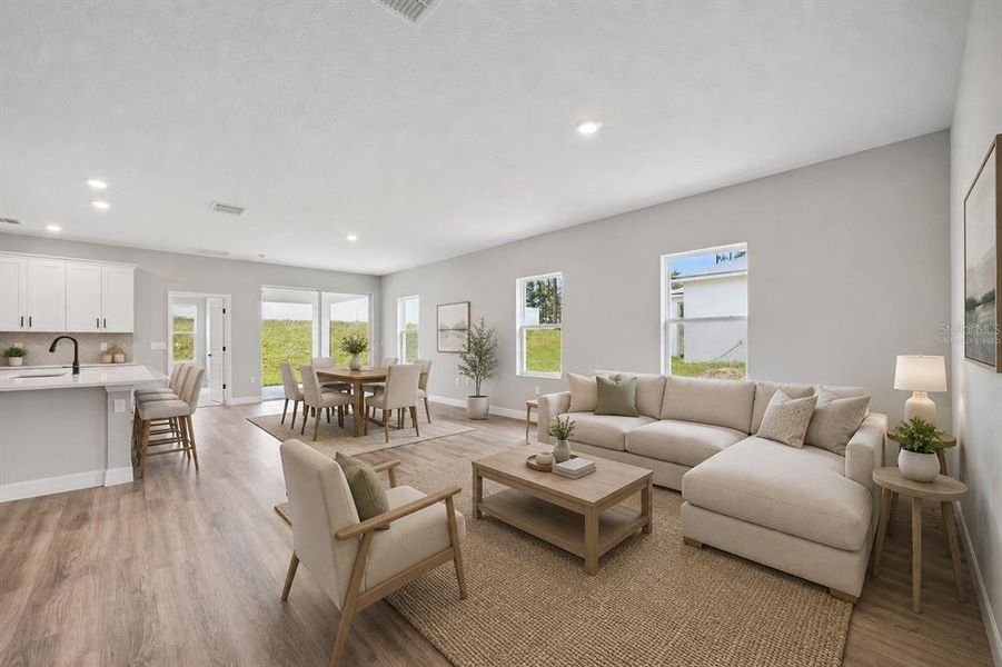 Furnished interior view inside a new home in , Ocala (Image 8).