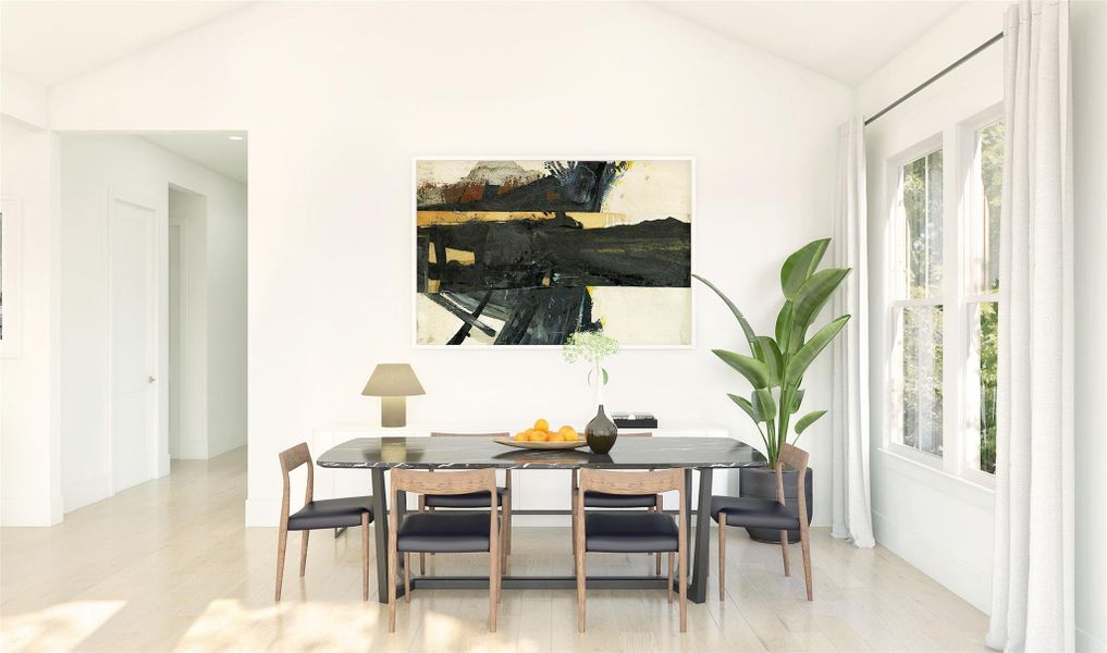 Dining area (*Artist rendering used for illustration purposes only.) Dining area (*Artist rendering used for illustration purposes only.)