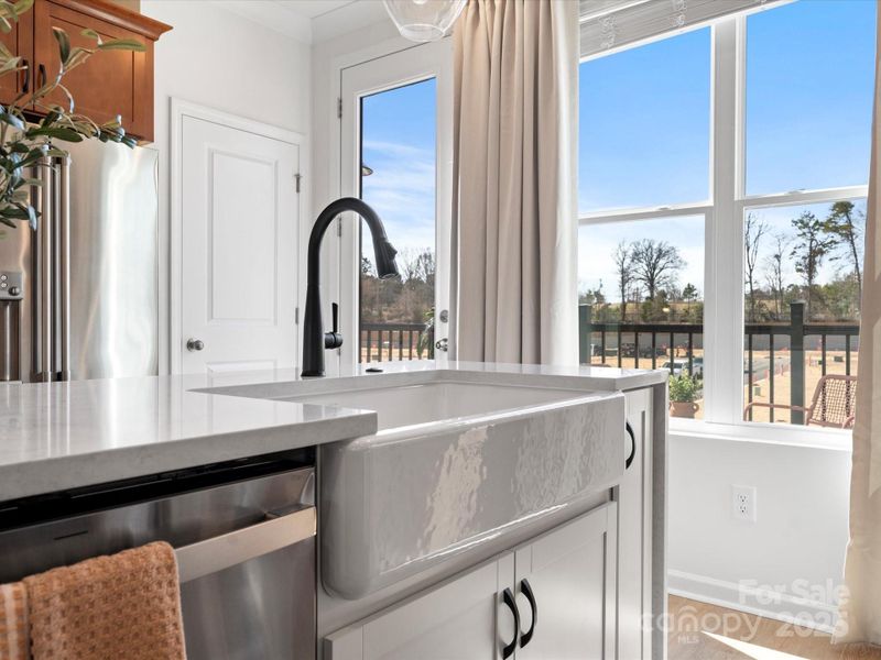 Modern Single Basin Sink at Island. *Model Photos | Actual Finishes, Structural Selections, and Orientation May Vary. Modern Single Basin Sink at Island. *Model Photos | Actual Finishes, Structural Selections, and Orientation May Vary.