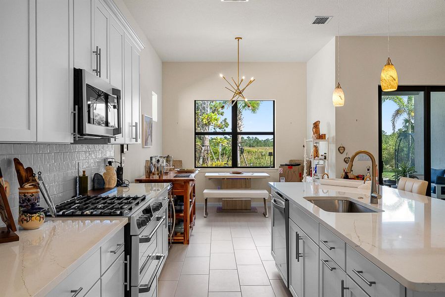 Furnished interior view inside a new home in Veranda Gardens, Port St. Lucie (Image 12). Furnished interior view inside a new home in Veranda Gardens, Port St. Lucie (Image 12).