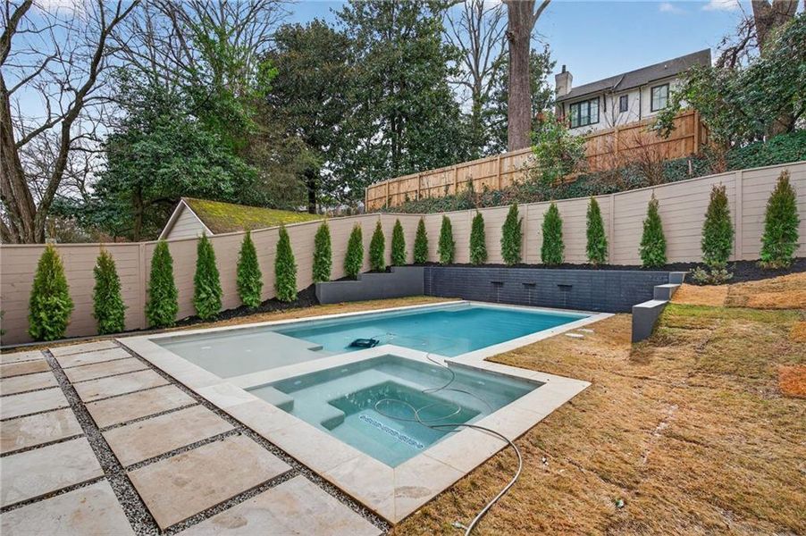 Exterior details and patio area of a home in , Atlanta (Image 34).