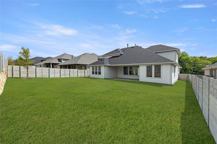 Front exterior of a new home in Inspiration Collection 60 at Painted Tree, McKinney, TX, highlighting curb appeal (Image 2). Front exterior of a new home in Inspiration Collection 60 at Painted Tree, McKinney, TX, highlighting curb appeal (Image 2).