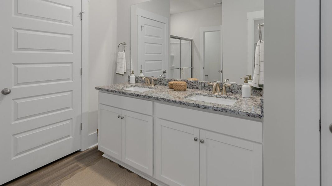 Representative furnished interior of a home built from the MADISON by D.R. Horton in Indigo Preserve, Leland (Image 23). Representative furnished interior of a home built from the MADISON by D.R. Horton in Indigo Preserve, Leland (Image 23).