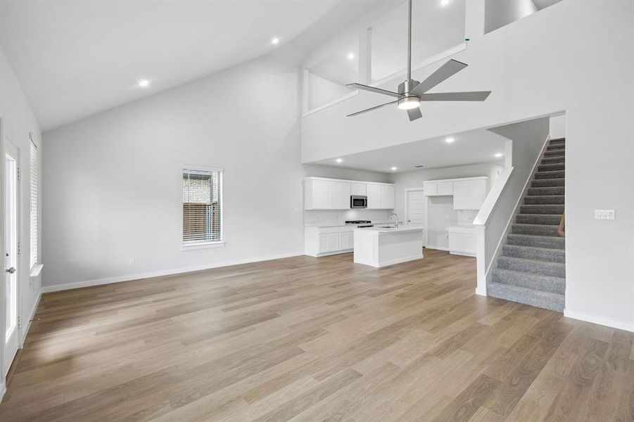 Open Floor Plan in the Winters home plan by Trophy Signature Homes – REPRESENTATIVE PHOTO