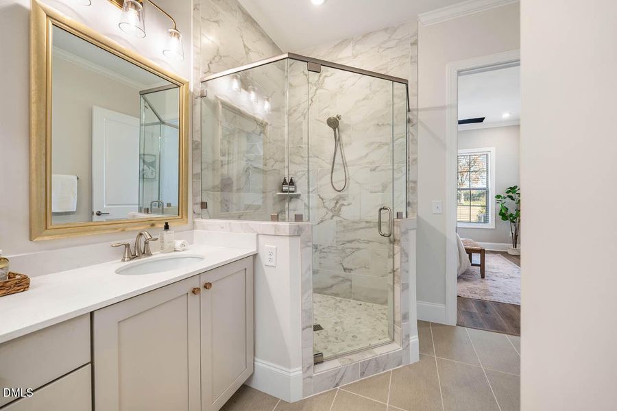 Tiled Walk-In Shower