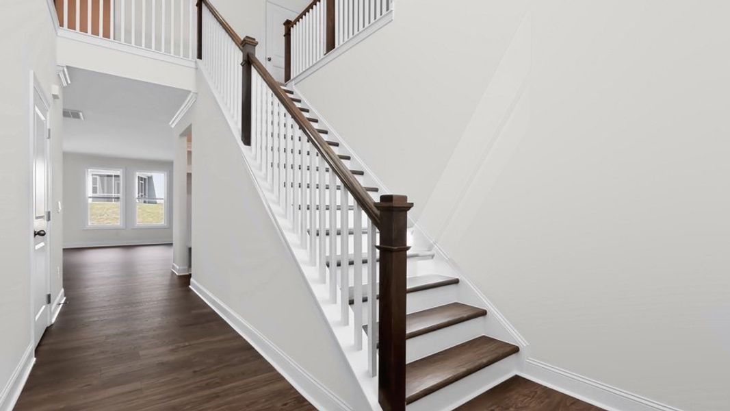 Spacious, unfurnished interior of a new home in The Grove at Winston Pointe, Clayton (Image 10).