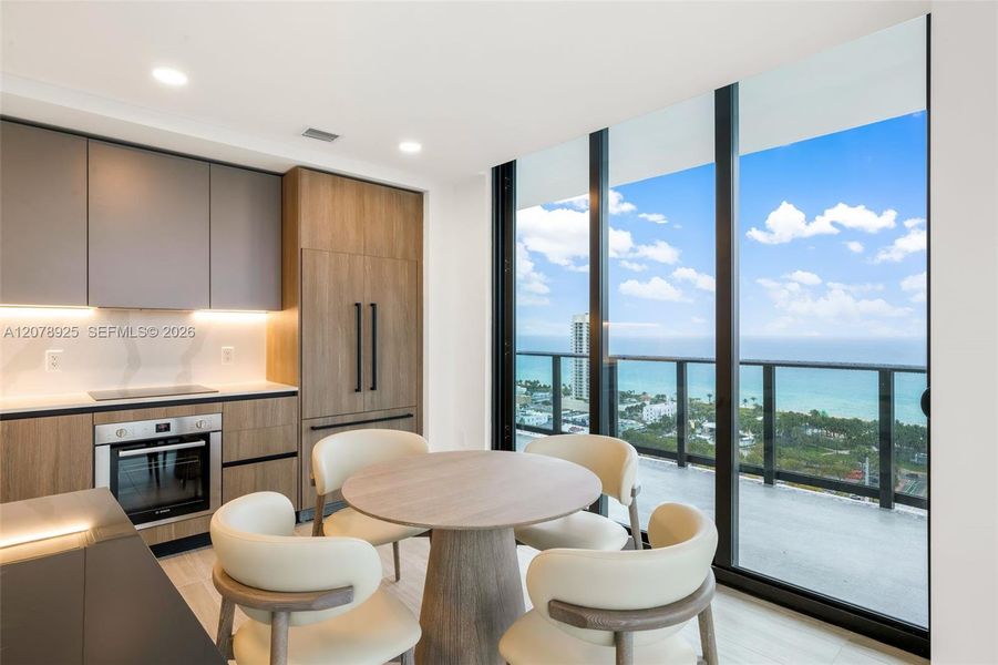 Furnished interior view inside a new home in , Miami Beach (Image 5). Furnished interior view inside a new home in , Miami Beach (Image 5).