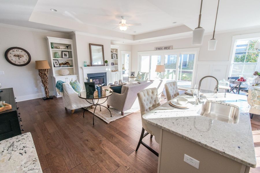 Representative furnished interior of a home built from the Kauai by Bill Clark Homes in Osprey Landing, Southport (Image 9). Representative furnished interior of a home built from the Kauai by Bill Clark Homes in Osprey Landing, Southport (Image 9).