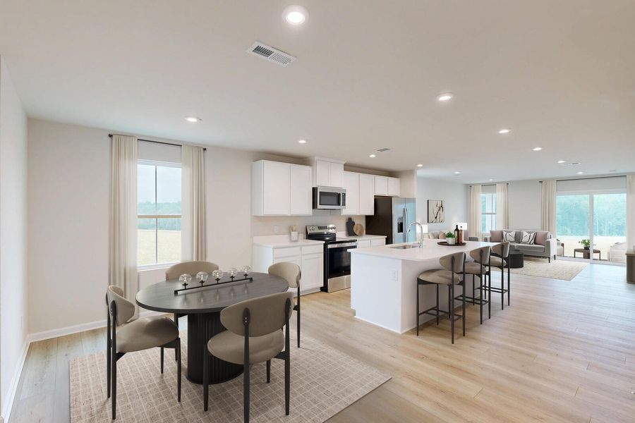 Furnished interior view inside a new home in Somerset, Santee (Image 6).