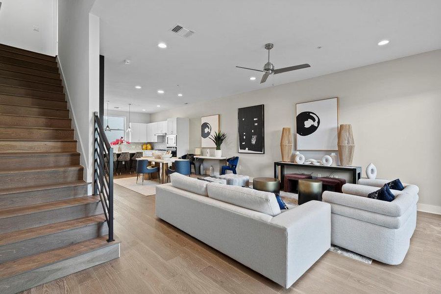 Furnished interior view inside a new home in , Austin (Image 7).