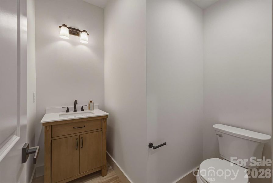 Half Bath on main floor Half Bath on main floor