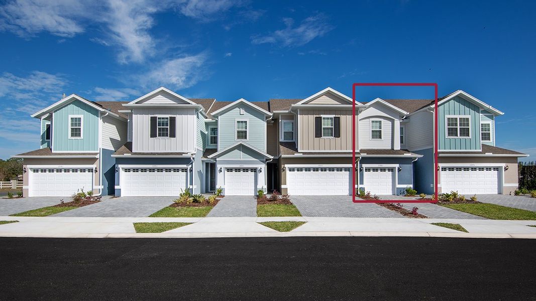Representative exterior photo of a completed home built from the Kennedy by Park Square Residential in Liberty Station, Orange City, FL (Image 1). Representative exterior photo of a completed home built from the Kennedy by Park Square Residential in Liberty Station, Orange City, FL (Image 1).