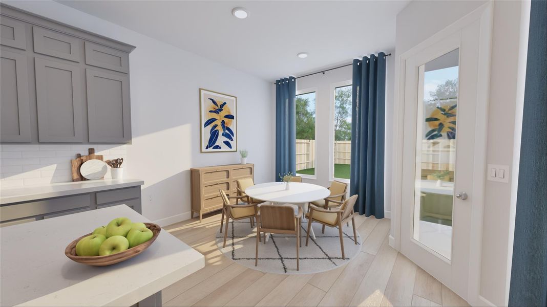 Furnished interior view inside a new home in Oakberry Trails, Waller (Image 6). Furnished interior view inside a new home in Oakberry Trails, Waller (Image 6).