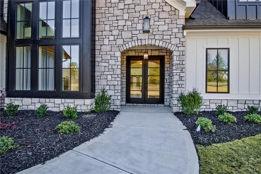 Exterior details and patio area of a home in , Brooks (Image 28).