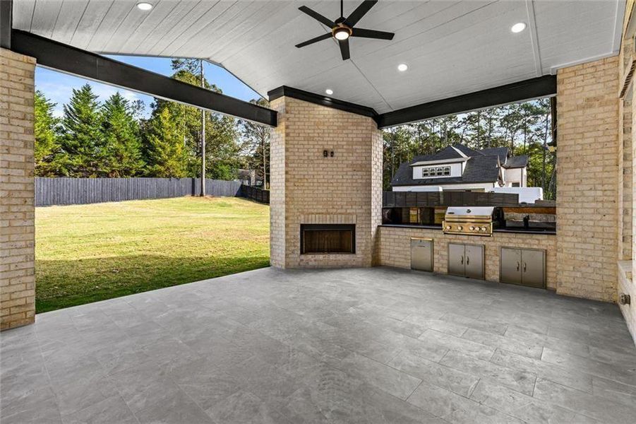 Exterior details and patio area of a home in , Loganville (Image 41).