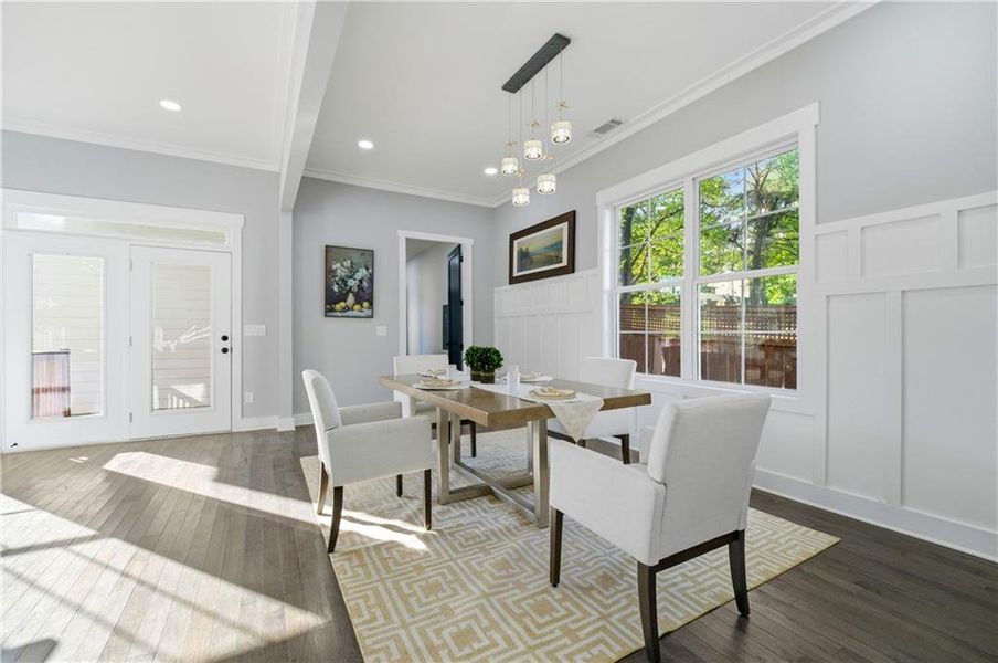 Furnished interior view inside a new home in , Atlanta (Image 12).