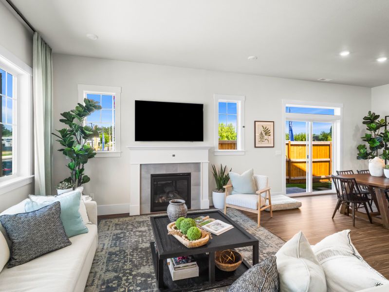 Representative furnished interior of a home built from the Holly by Risewell Homes in Elevon, Lavon (Image 4). Representative furnished interior of a home built from the Holly by Risewell Homes in Elevon, Lavon (Image 4).