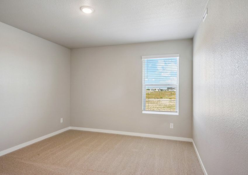 The secondary bedrooms have carpet.