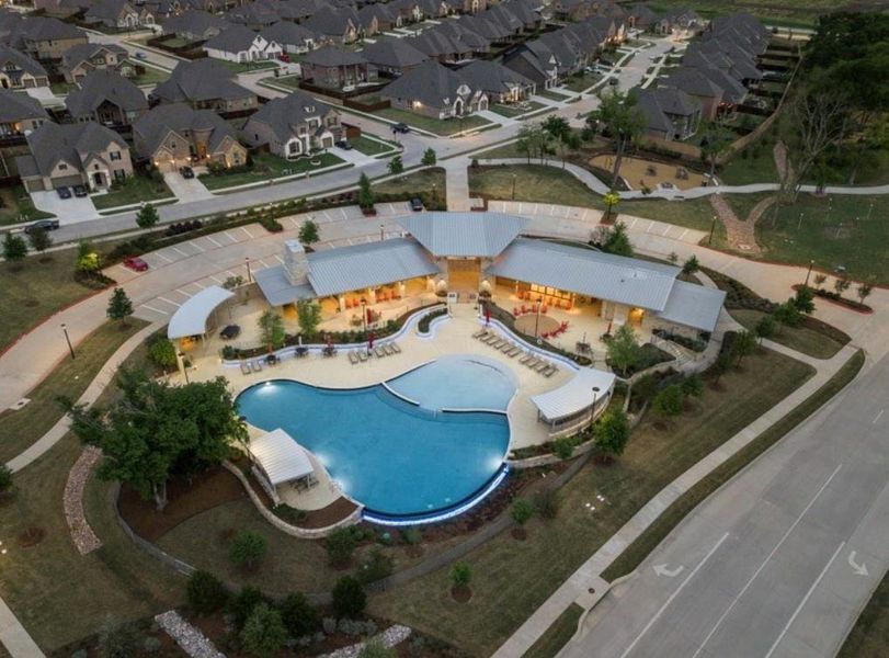 View of property location with a pool area