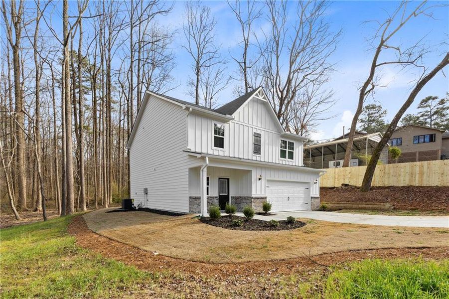 Exterior details and patio area of a home in , Buford (Image 4).