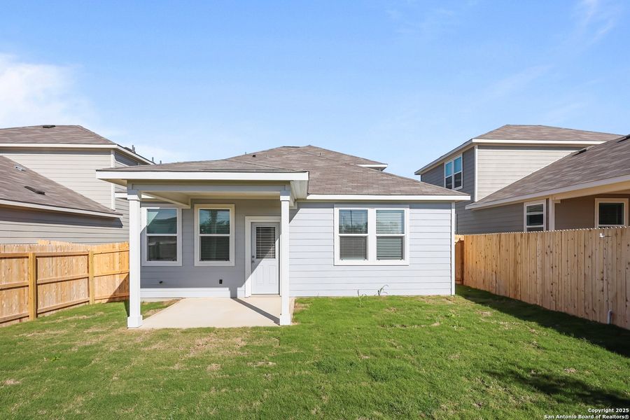 Exterior details and patio area of a home in Applewhite Meadows, San Antonio (Image 2). Exterior details and patio area of a home in Applewhite Meadows, San Antonio (Image 2).