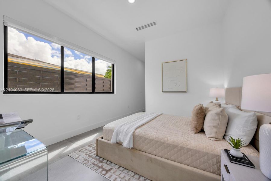 Furnished interior view inside a new home in , Miami (Image 33).