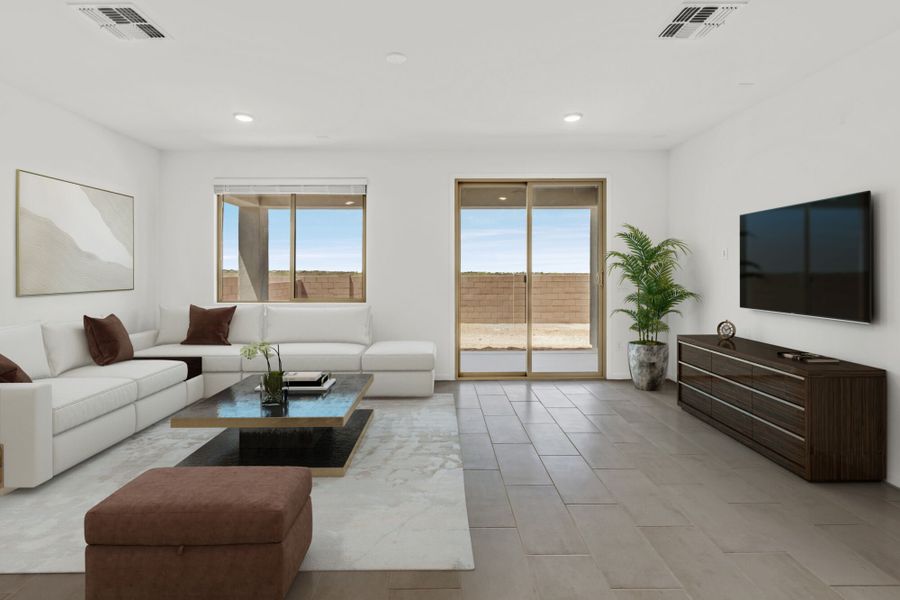 Furnished interior view inside a new home in Cantabria at Rincon Knolls, Vail (Image 4). Furnished interior view inside a new home in Cantabria at Rincon Knolls, Vail (Image 4).