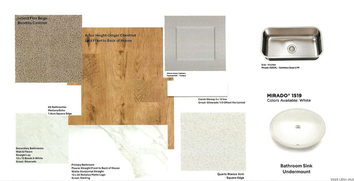Sample of building materials used in homes in Lone Oak, San Antonio (Image 4).