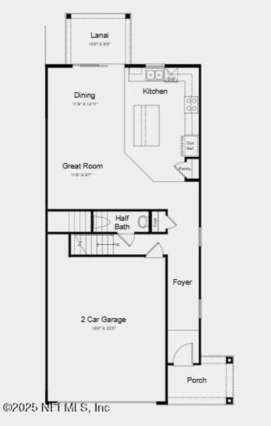 2D floor plan layout of this home in , St. Augustine, FL (Image 4).