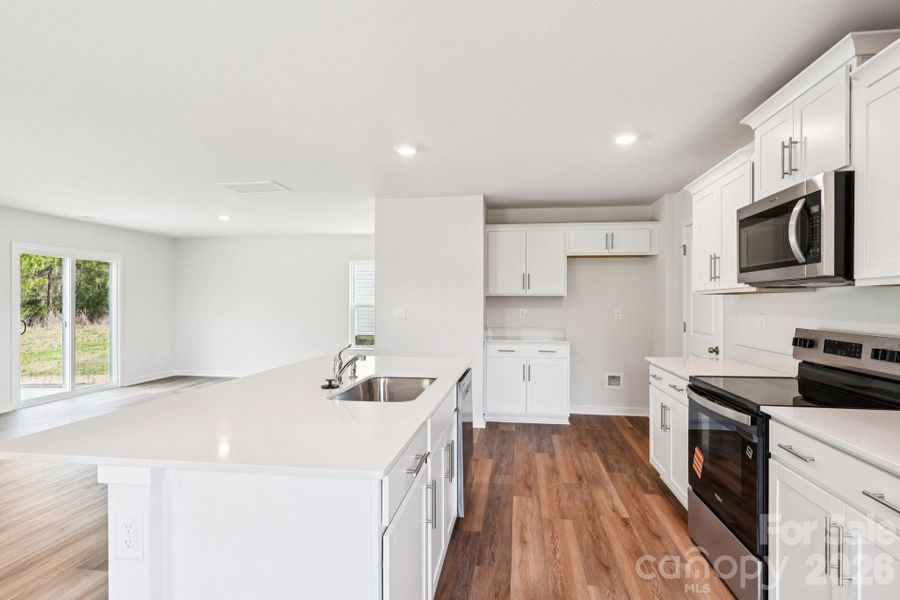 Furnished interior view inside a new home in Woodhaven at Chester, Chester (Image 4).