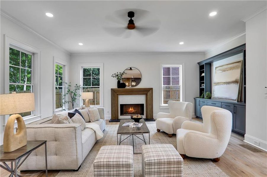 Furnished interior view inside a new home in , Decatur (Image 26).